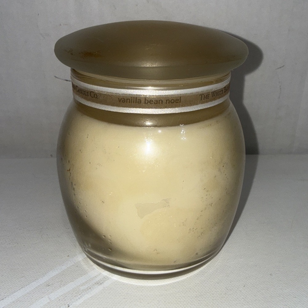 Vintage Bath & Body Works Holiday VANILLA BEAN NOEL Single Wick Candle 15oz NEW‎